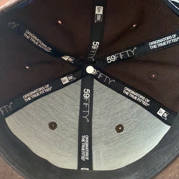 New Era 59 Fifty  Los Angeles Dodgers Brown/white Size 7  55.8cm YOUTH - Picture 10 of 13